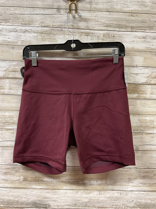 Athletic Shorts By Lululemon In Maroon, Size:10