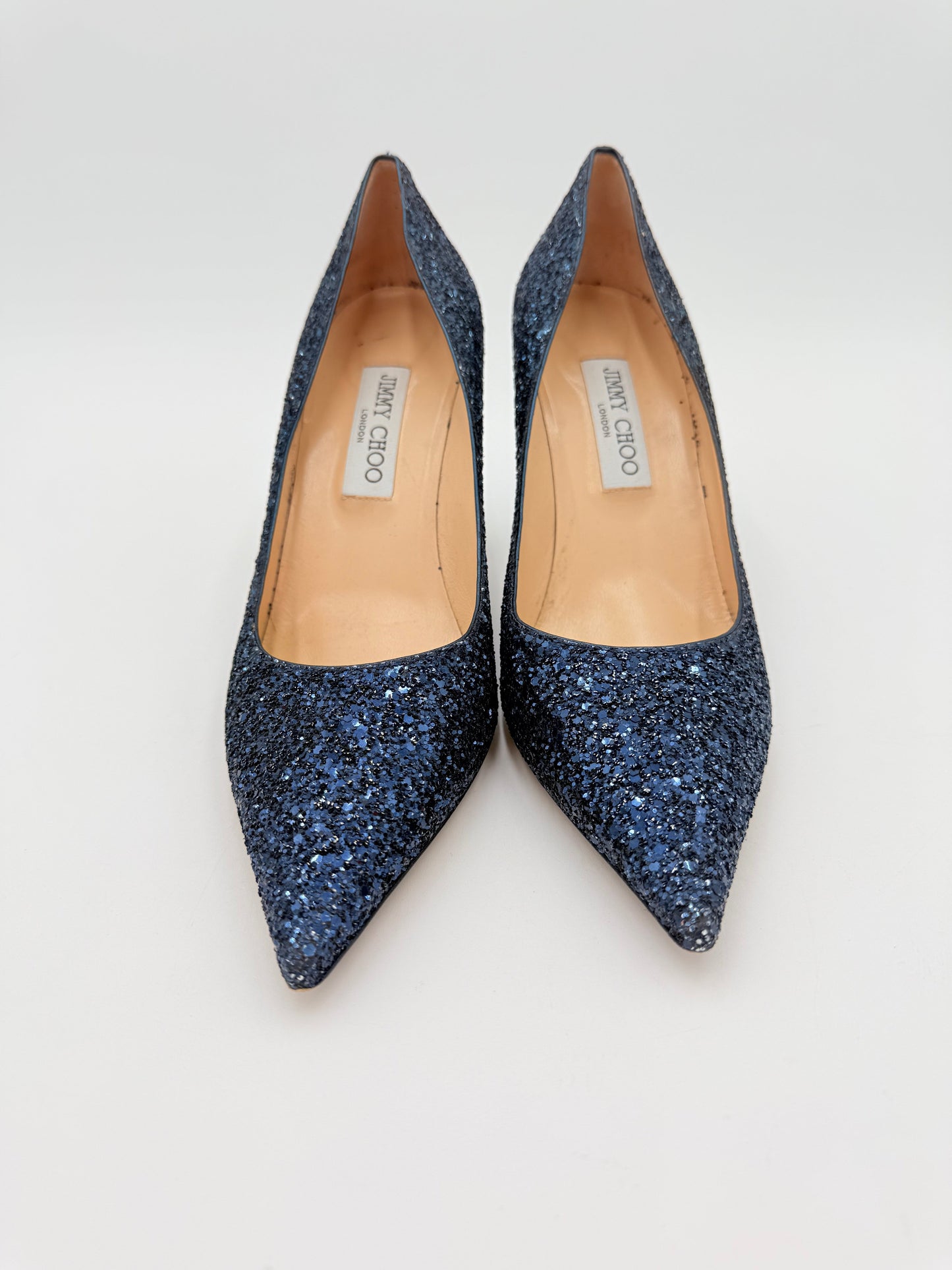Shoes Luxury Designer By Jimmy Choo In Blue, Size:10