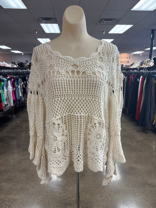 Top Ls By Davi & Dani In Cream, Size:M