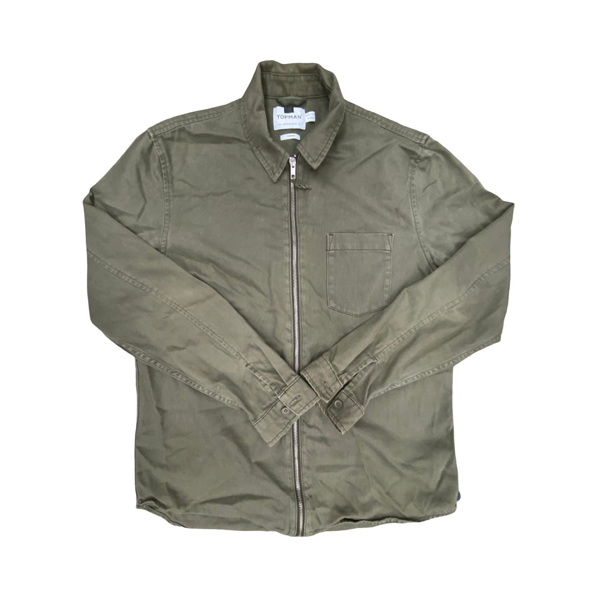 Jacket Denim By Cmc In Green, Size:L