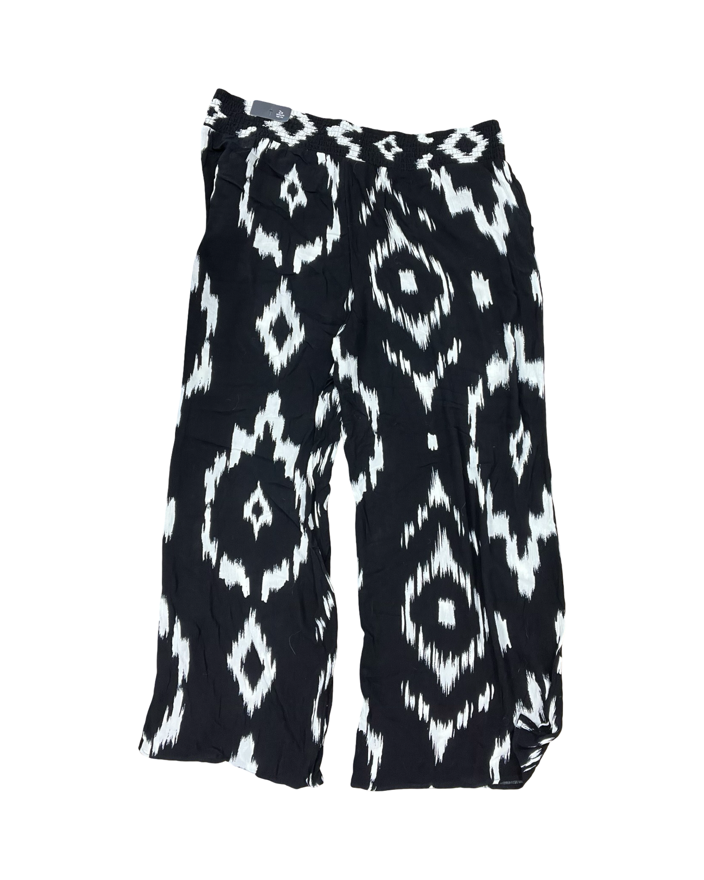 Pants Lounge By Maurices In Black & Cream, Size:2X