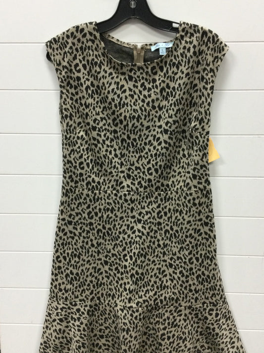 Dress Casual Midi By She + Sky In Animal Print, Size:L