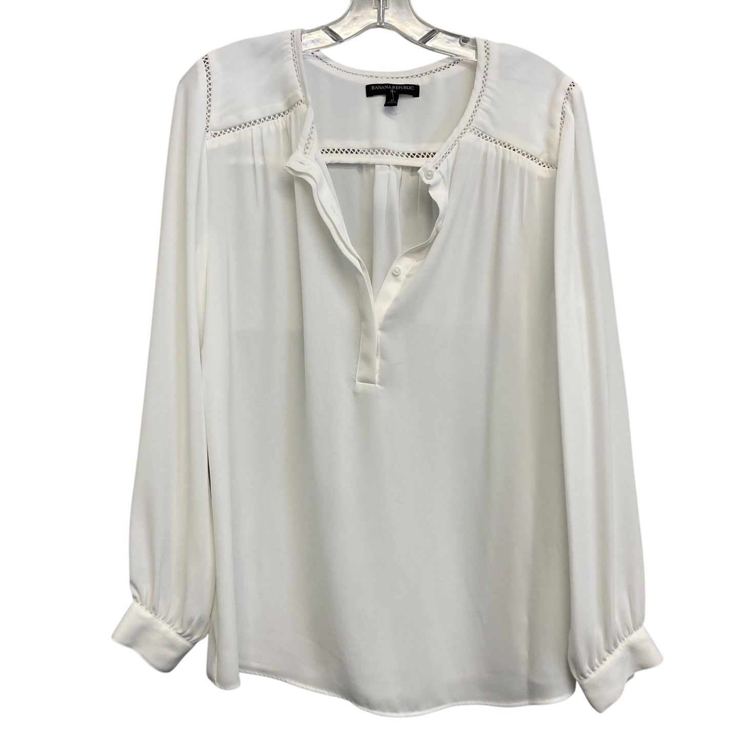 Top Ls By Banana Republic In White, Size:M