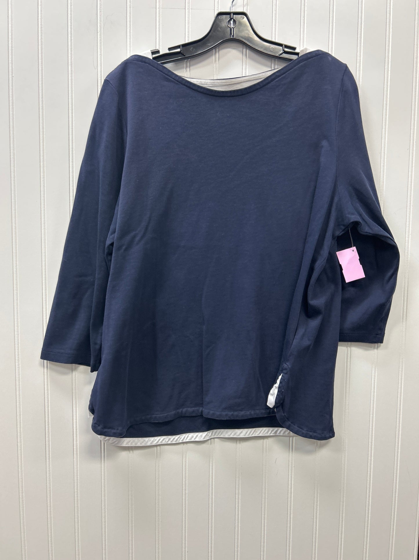 Top Ls By Talbots In Navy, Size:Xl