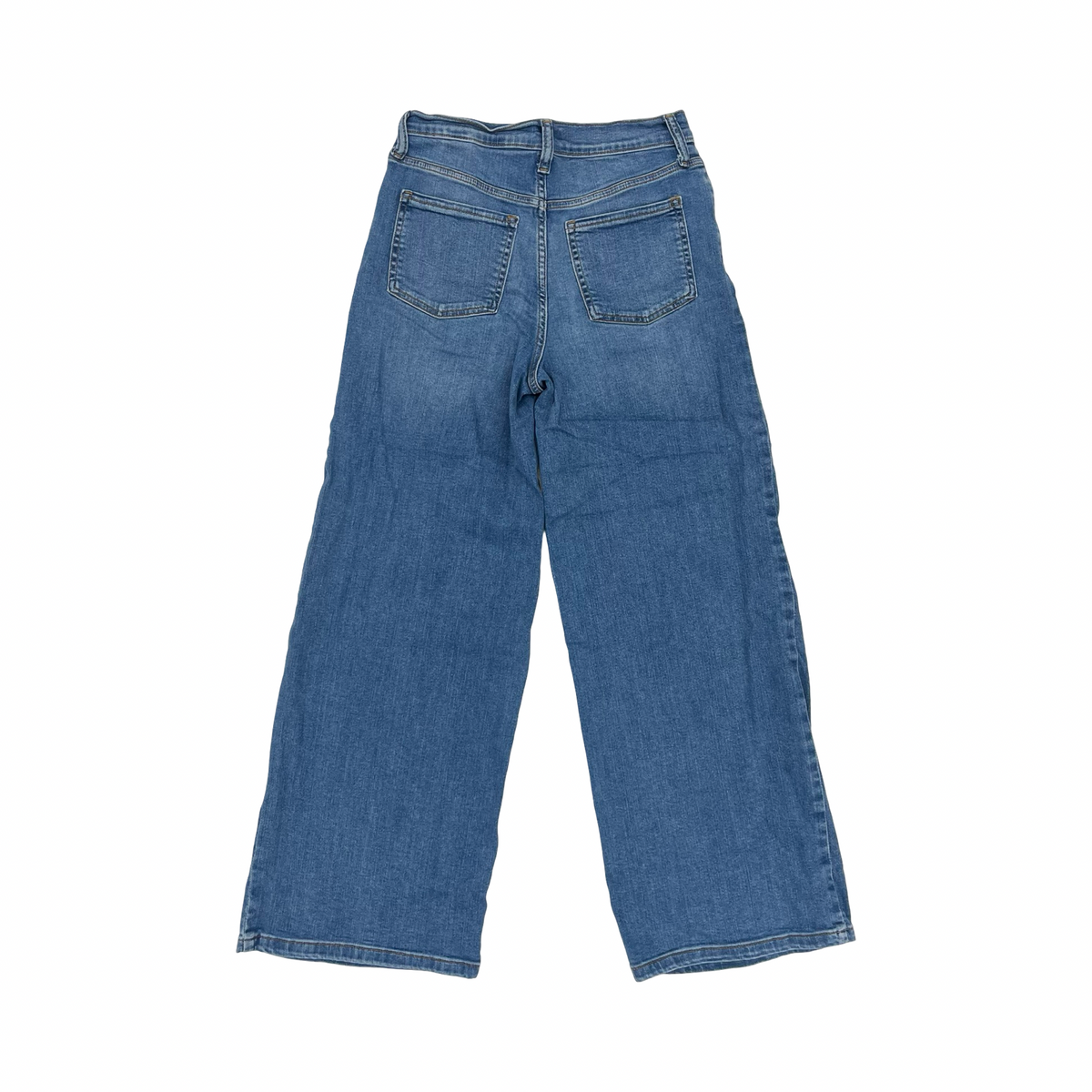 Jeans Wide Leg By Banana Republic In Blue Denim, Size:6
