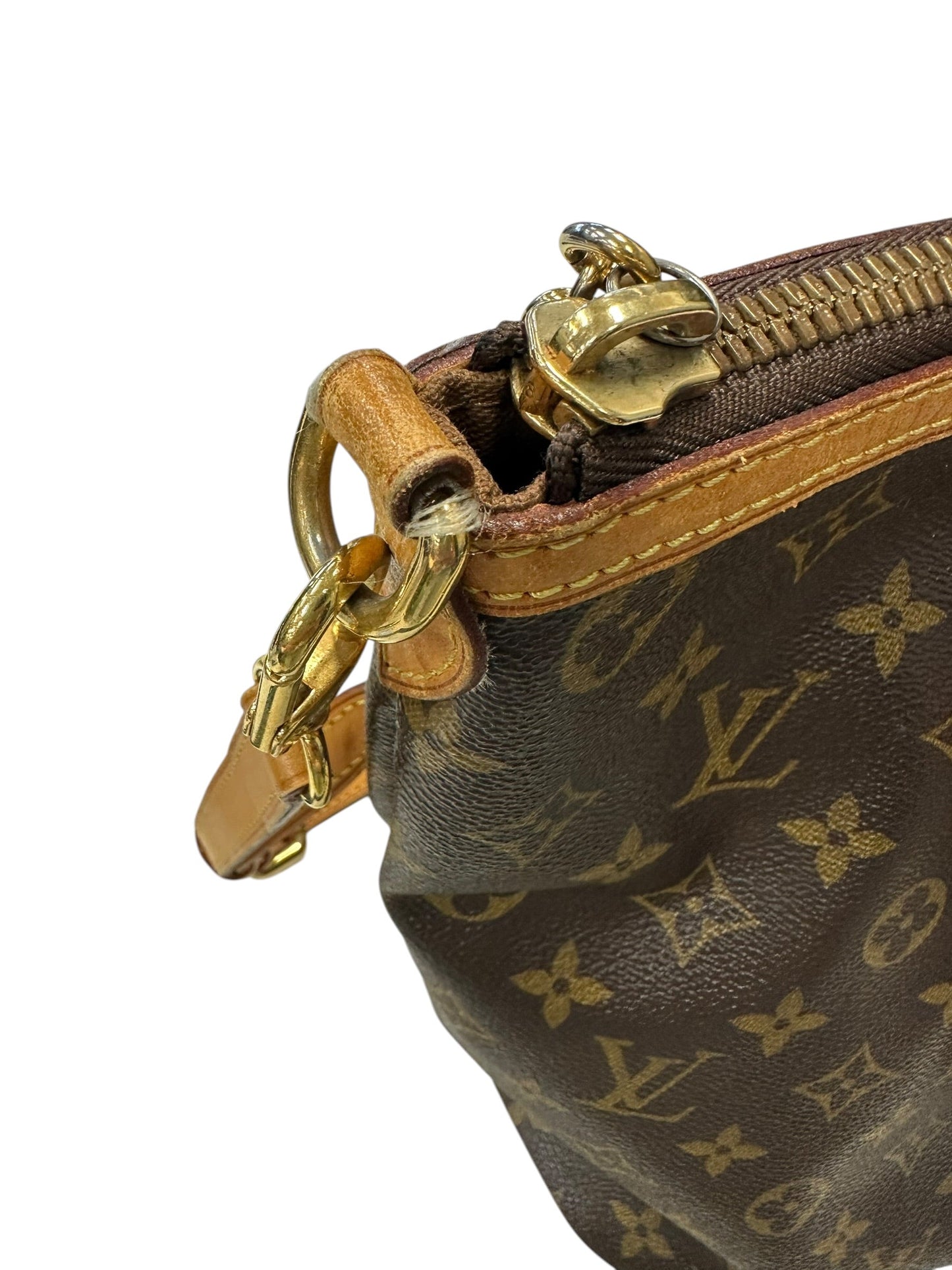 Handbag Luxury Designer By Louis Vuitton In Brown & Tan, Size:Large