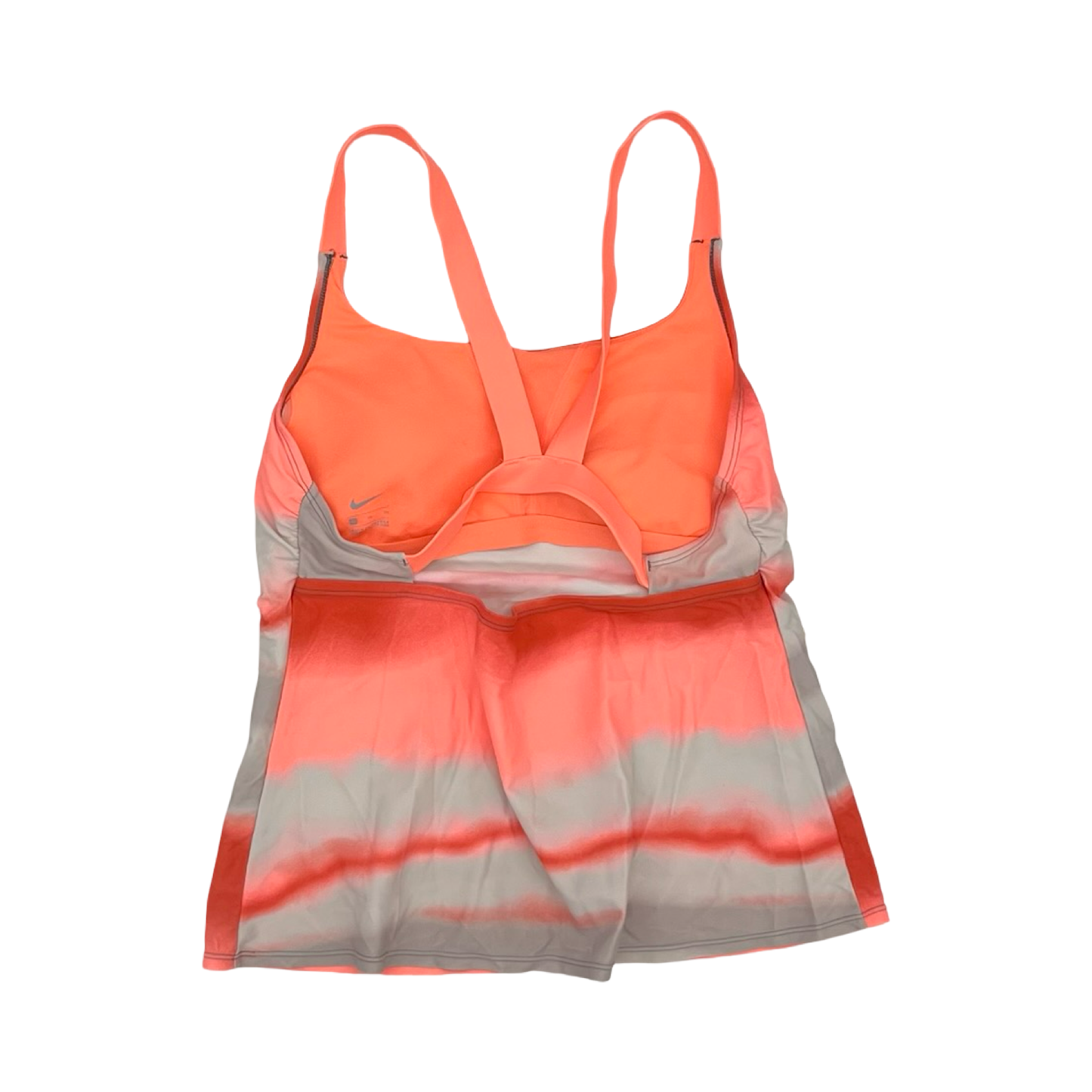 Athletic Tank Top By Nike In Orange & White, Size:Xl