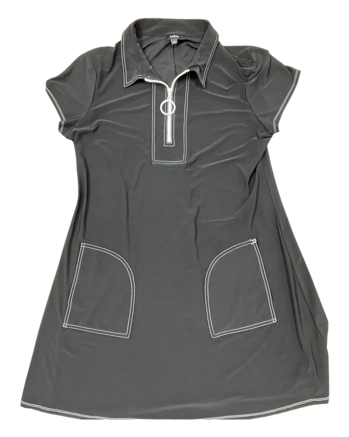 Dress Casual Short By Msk In Black, Size:Xl
