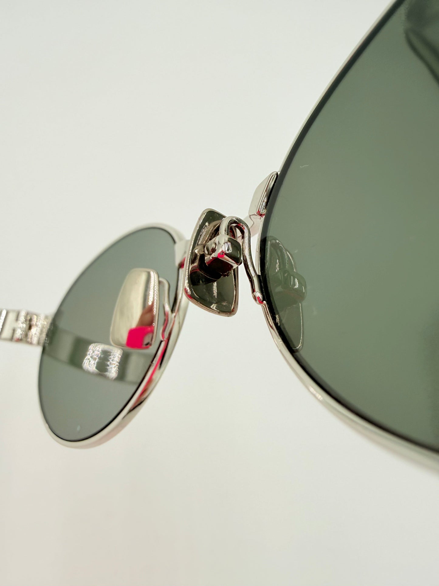 Sunglasses Luxury Designer By Yves Saint Laurent In Silver
