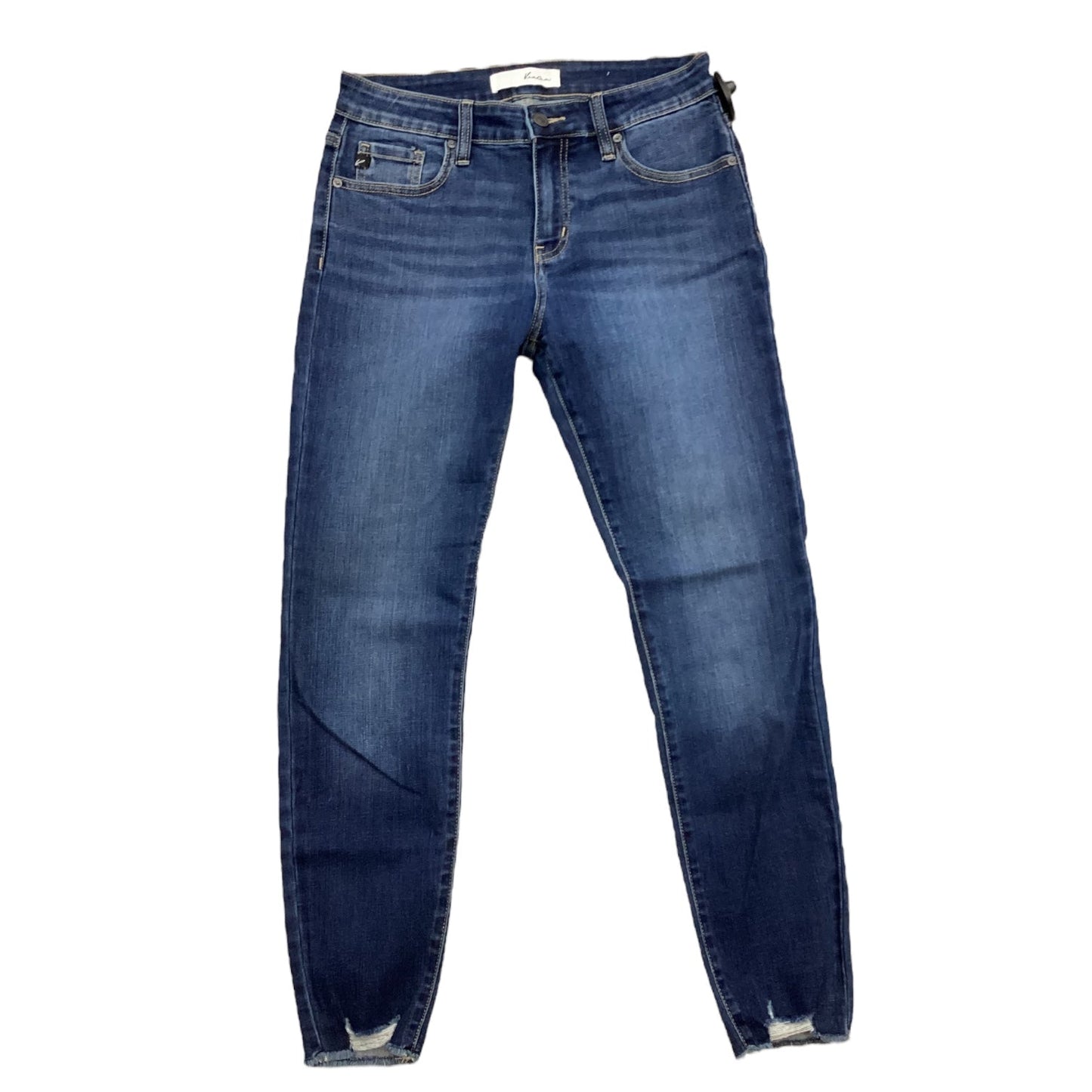 Jeans Straight By Kancan In Blue Denim, Size:6