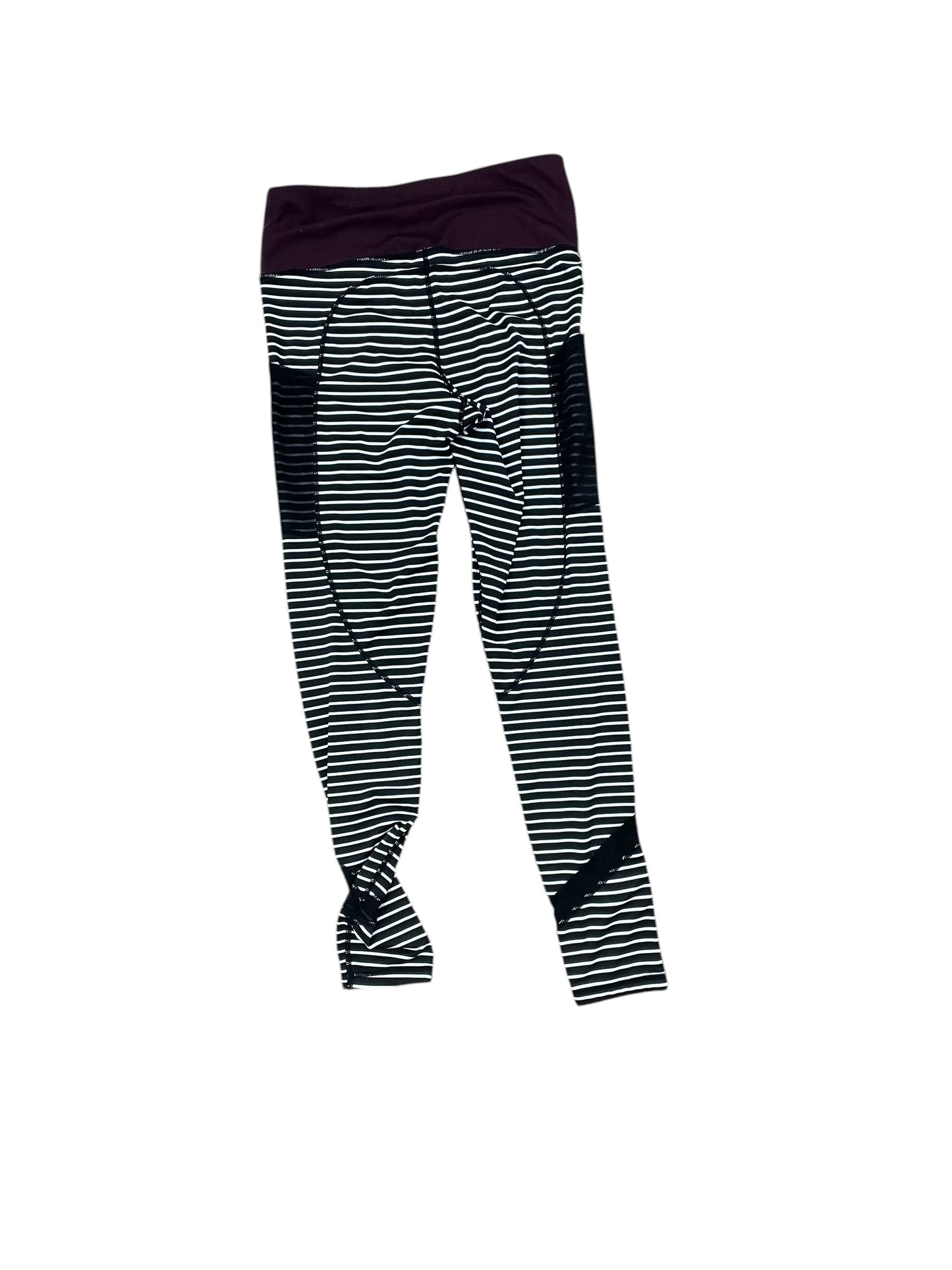 Athletic Leggings By Mono B In Black & White, Size:M