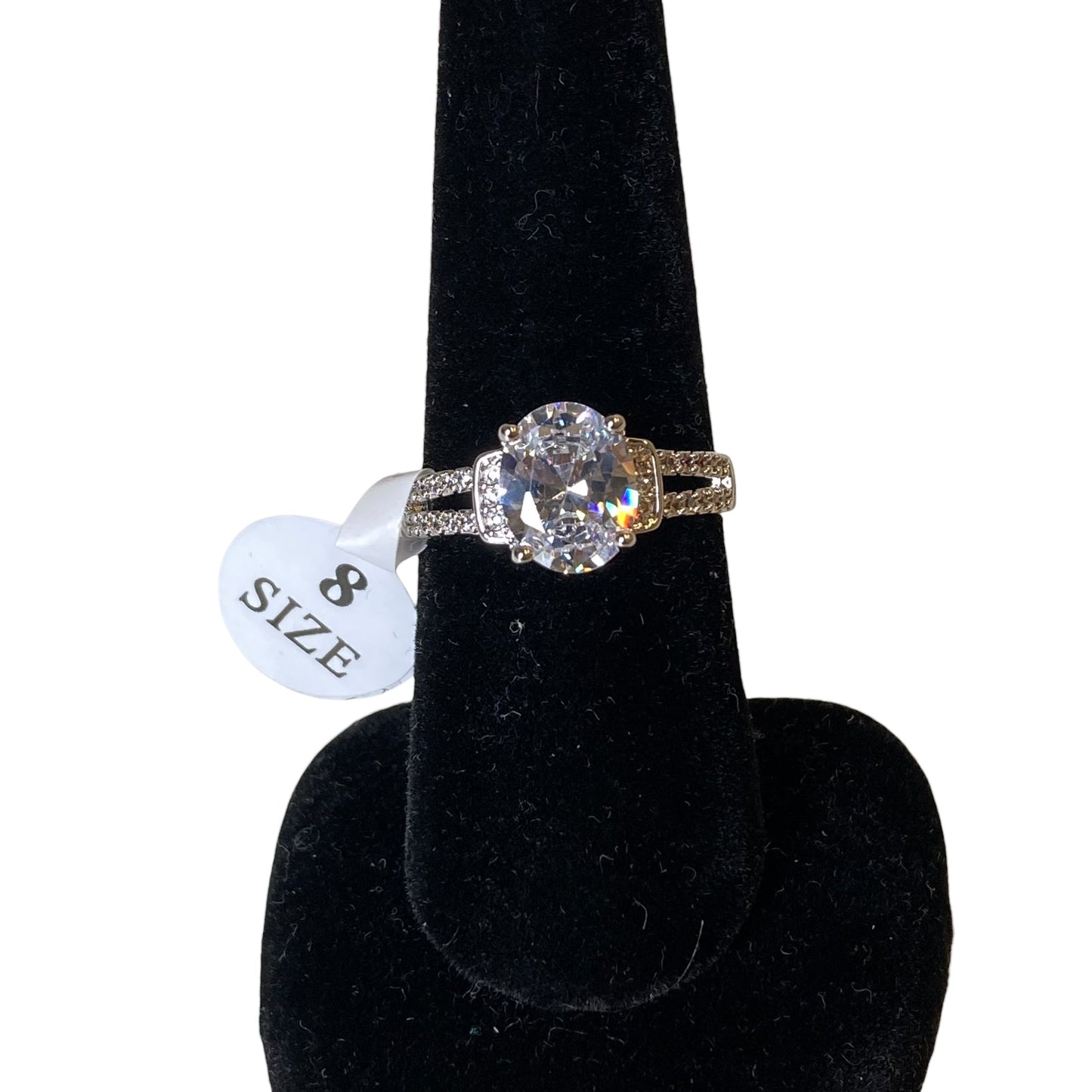 Ring Statement  In Silver, Size:8