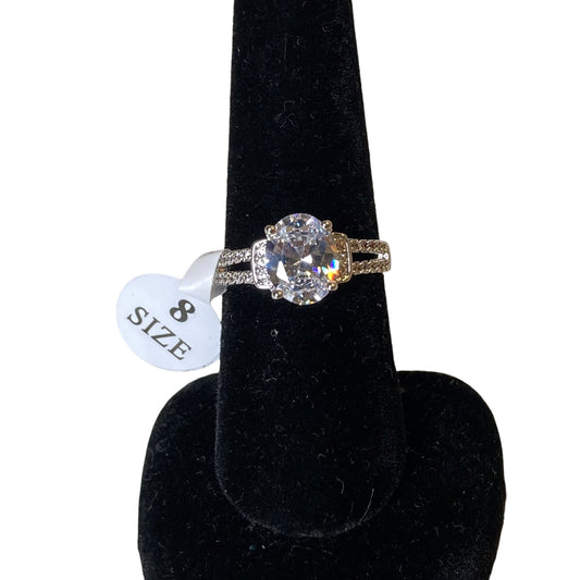 Ring Statement  In Silver, Size:8