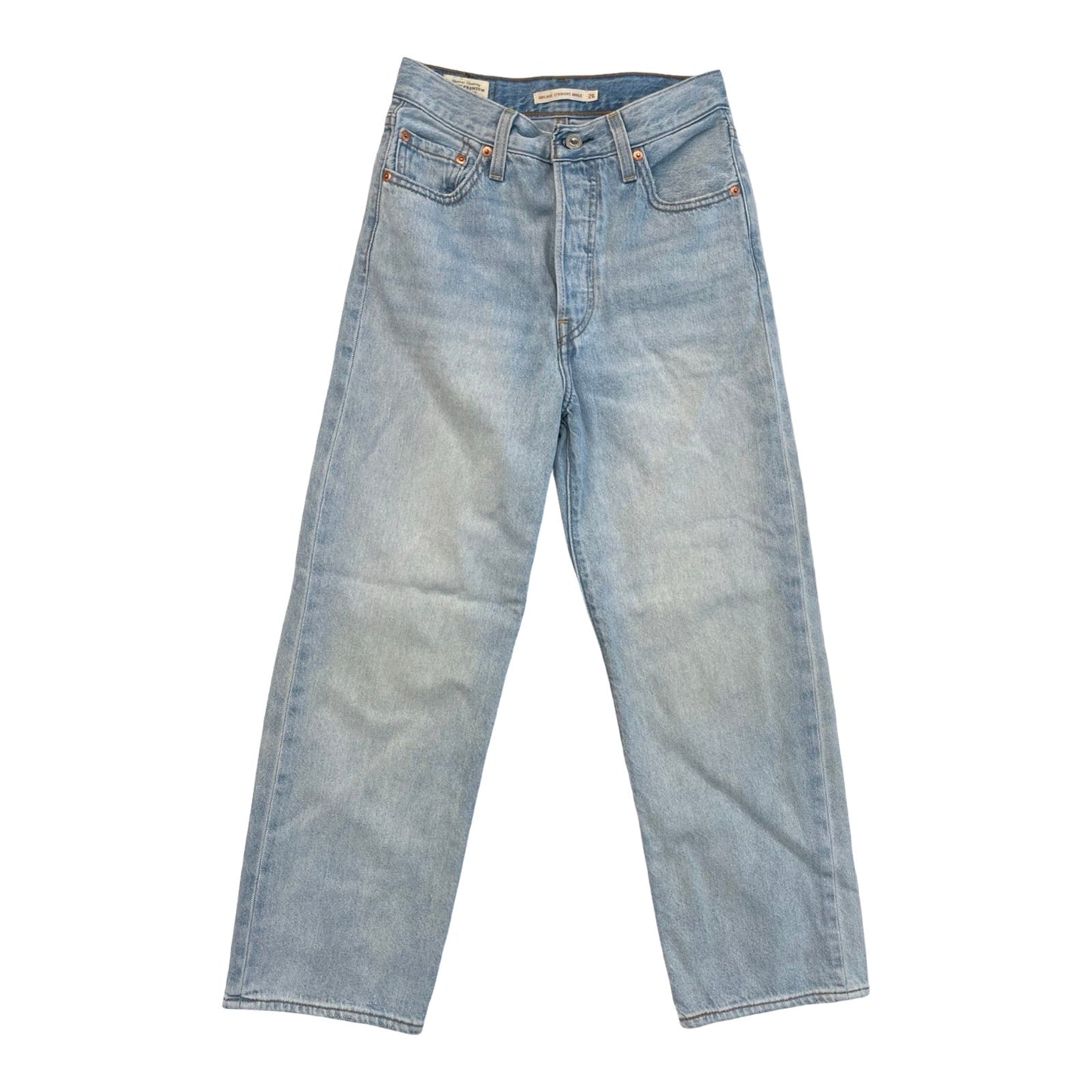 Jeans Boyfriend By Levis In Blue Denim, Size:2