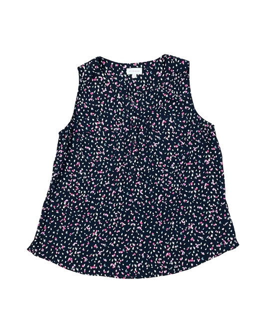 Top Sleeveless By Clothes Mentor In Blue & Pink, Size:1X