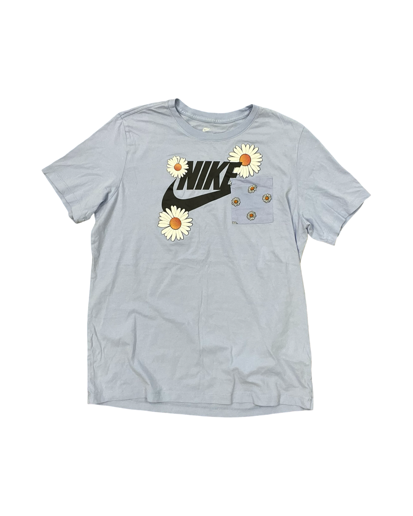 Athletic Top Ss By Nike In Blue, Size:L