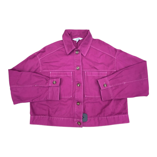 Jacket Denim By Old Navy In Pink Denim, Size:L