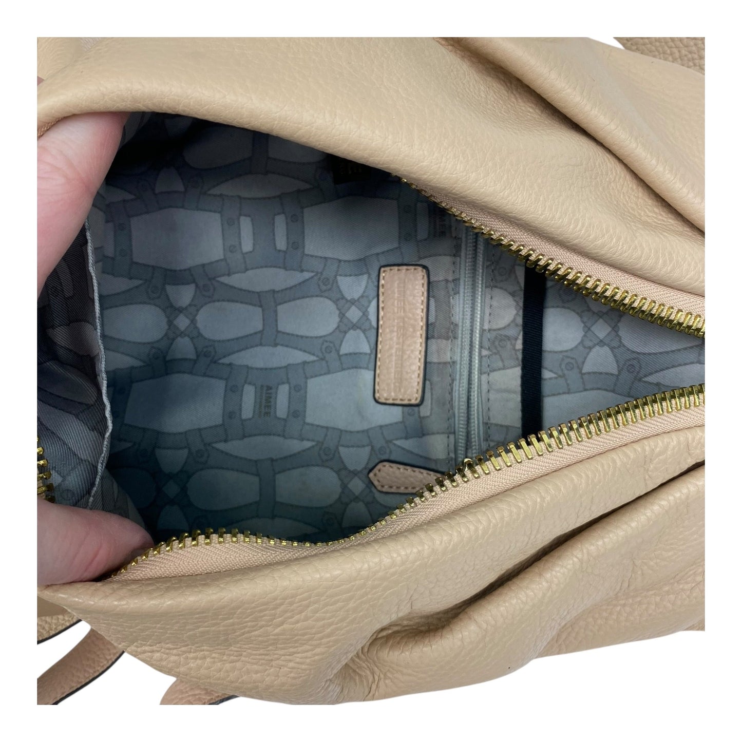 Backpack Leather By Aimee Kestenberg In Cream, Size:Medium