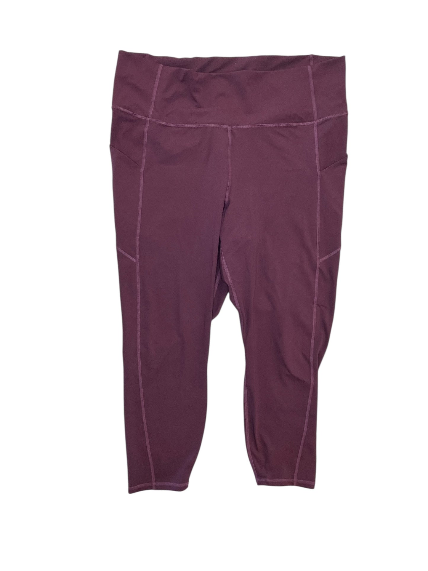 Athletic Leggings By Fabletics In Purple, Size:3X