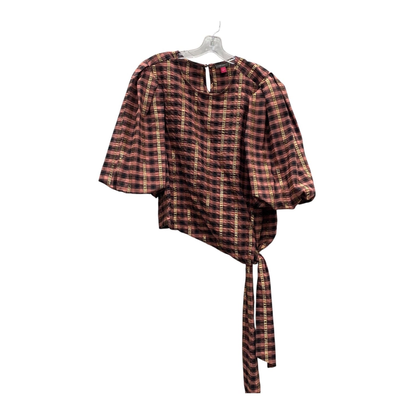 Top 3/4 Sleeve By Vince Camuto In Pink, Size:L