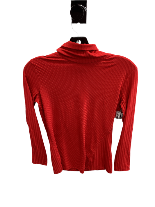 Athletic Top Ls Collar By Athleta In Red, Size:S