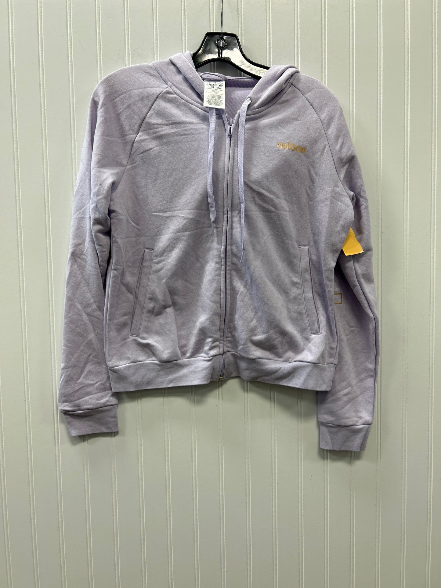 Sweatshirt Hoodie By Adidas In Purple, Size:M