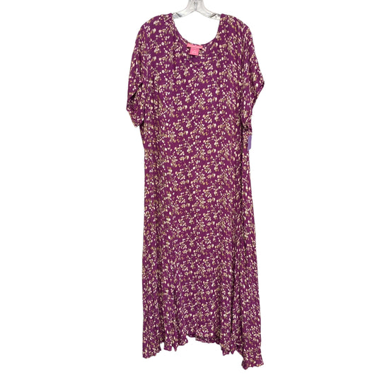 Dress Casual Maxi By Woman Within In Purple, Size:4X