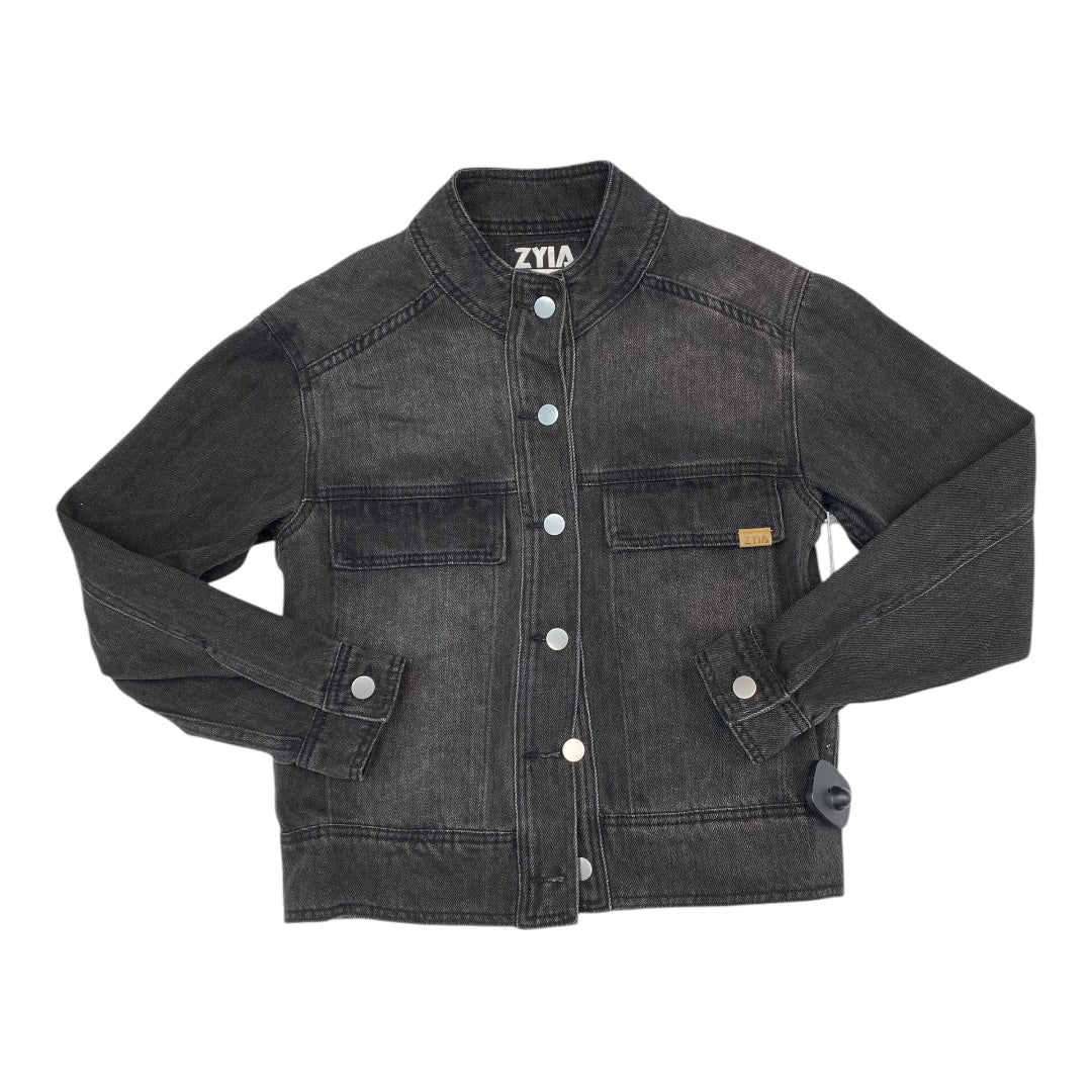 Jacket Denim By Zyia In Black, Size:Xs