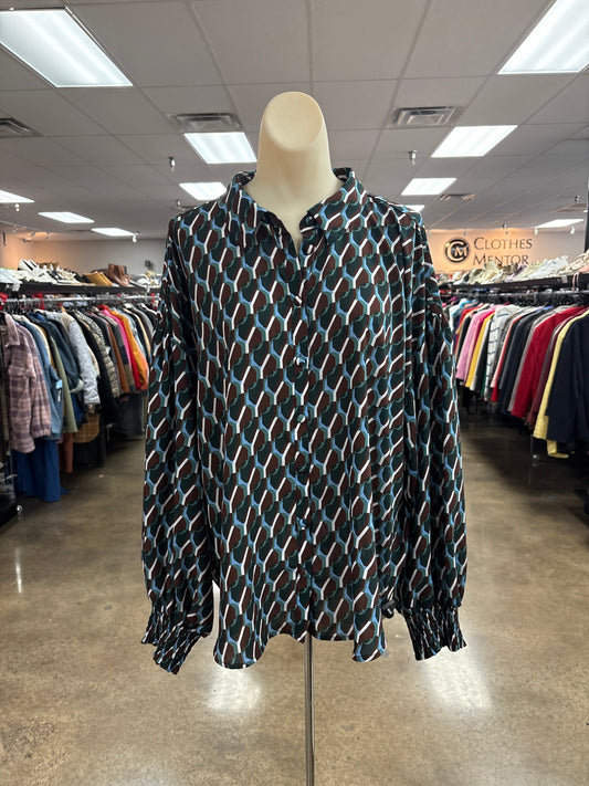 Top Ls By Jodifl In Brown & Green, Size:M