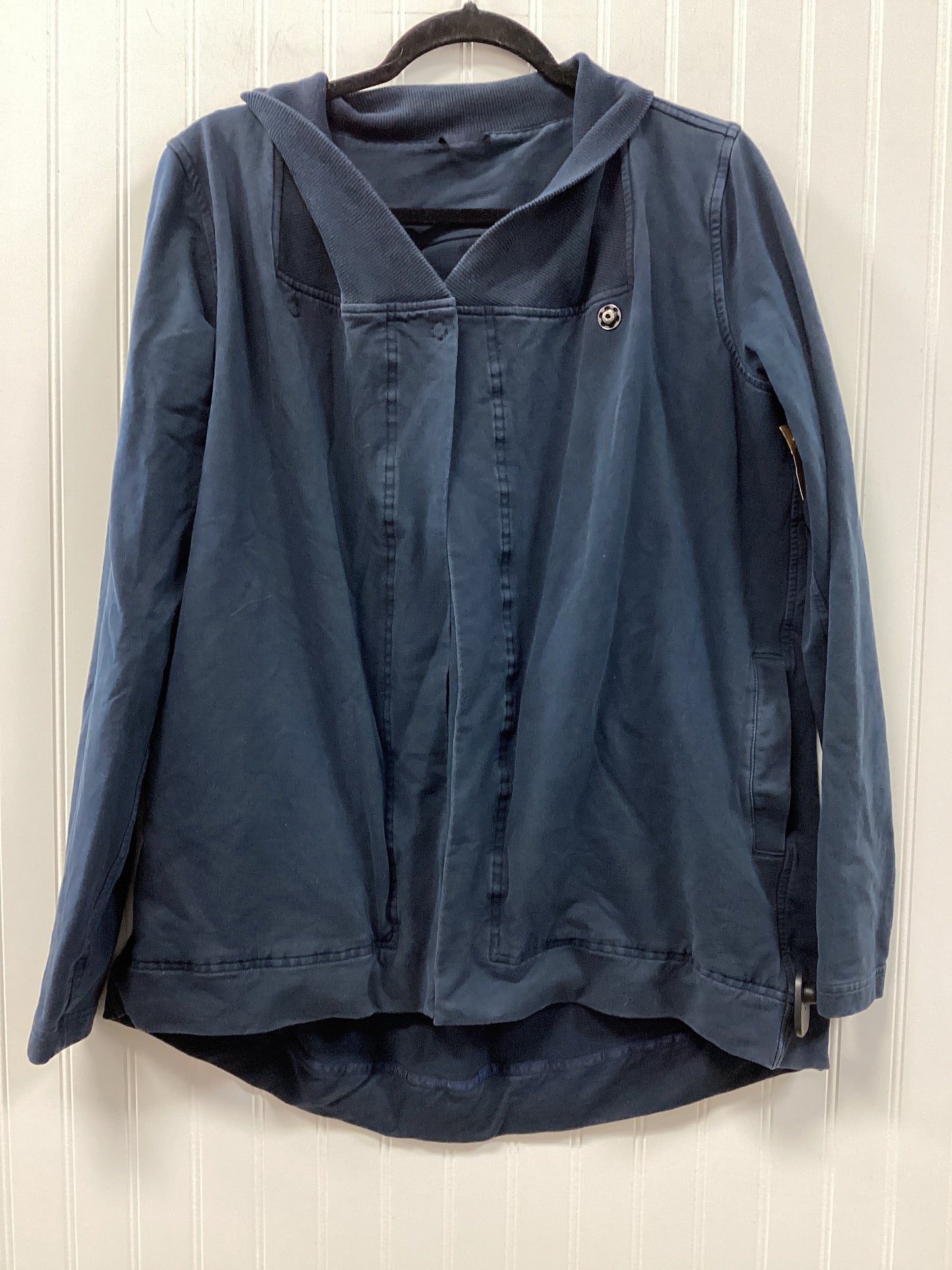 Athletic Jacket By Lululemon In Navy, Size:8