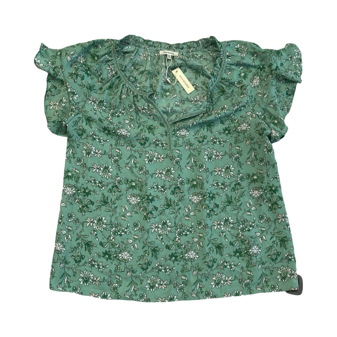 Top Ss By Max Studio In Green & White, Size:L