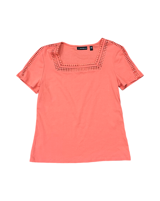 Top Ss By Rafaella In Orange, Size:M