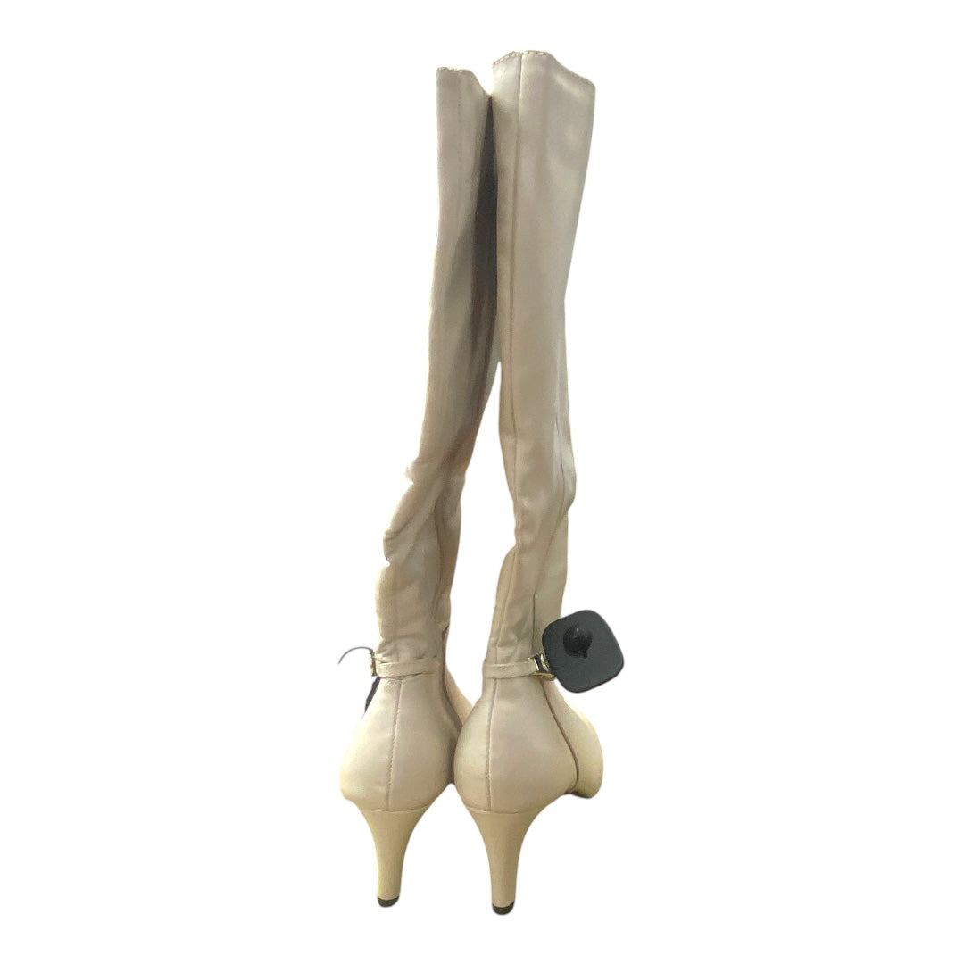Boots Mid-Calf Heels By Karen Scott In Cream, Size:7