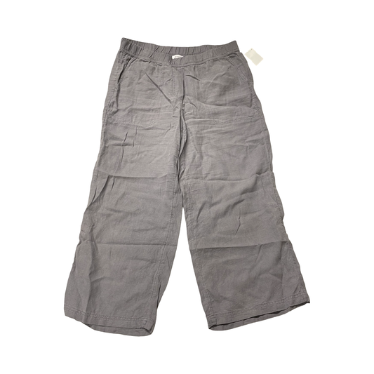 Pants Linen By Pure Jill In Grey, Size:M