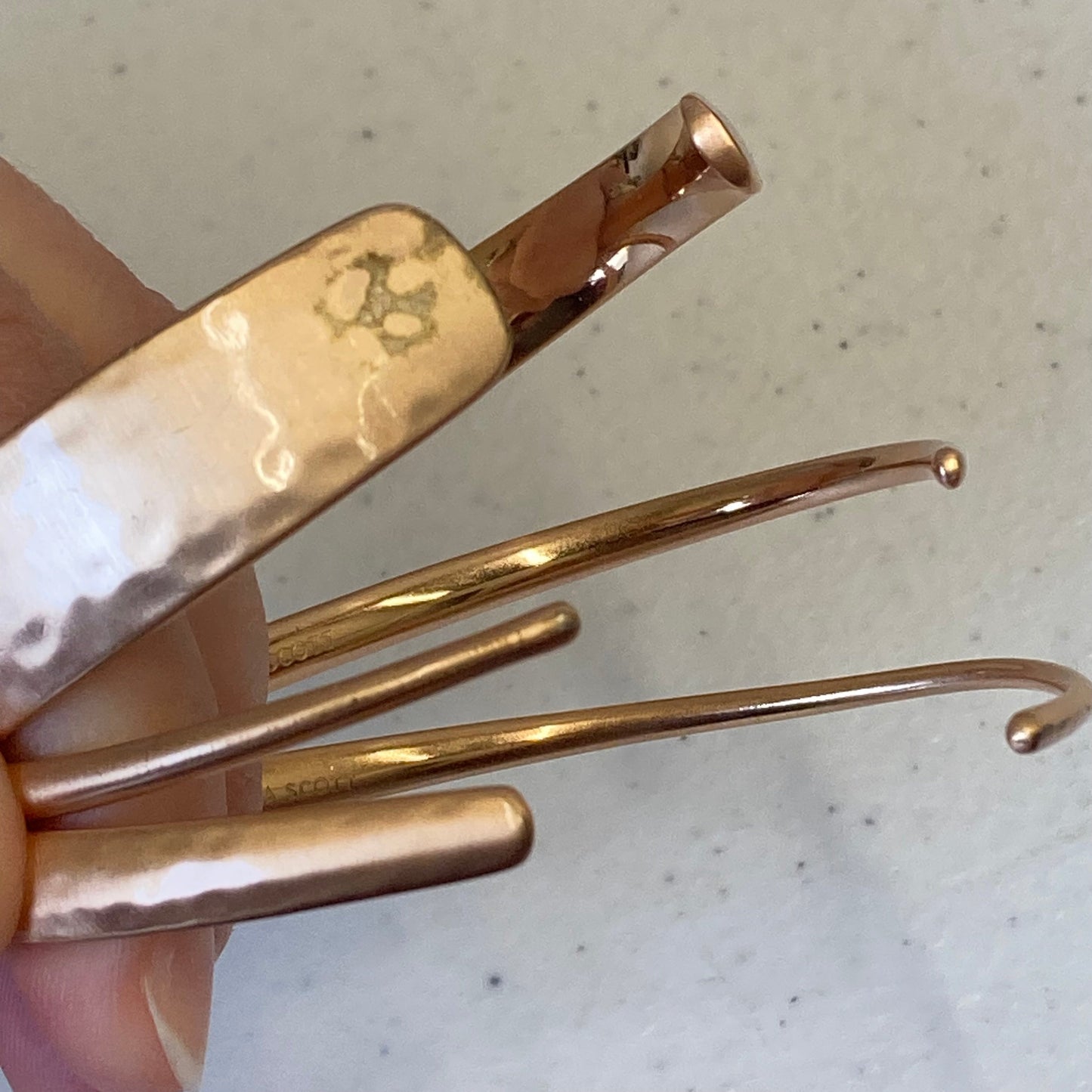 Bracelet Cuff By Kendra Scott In Gold, Size:03 Piece Set