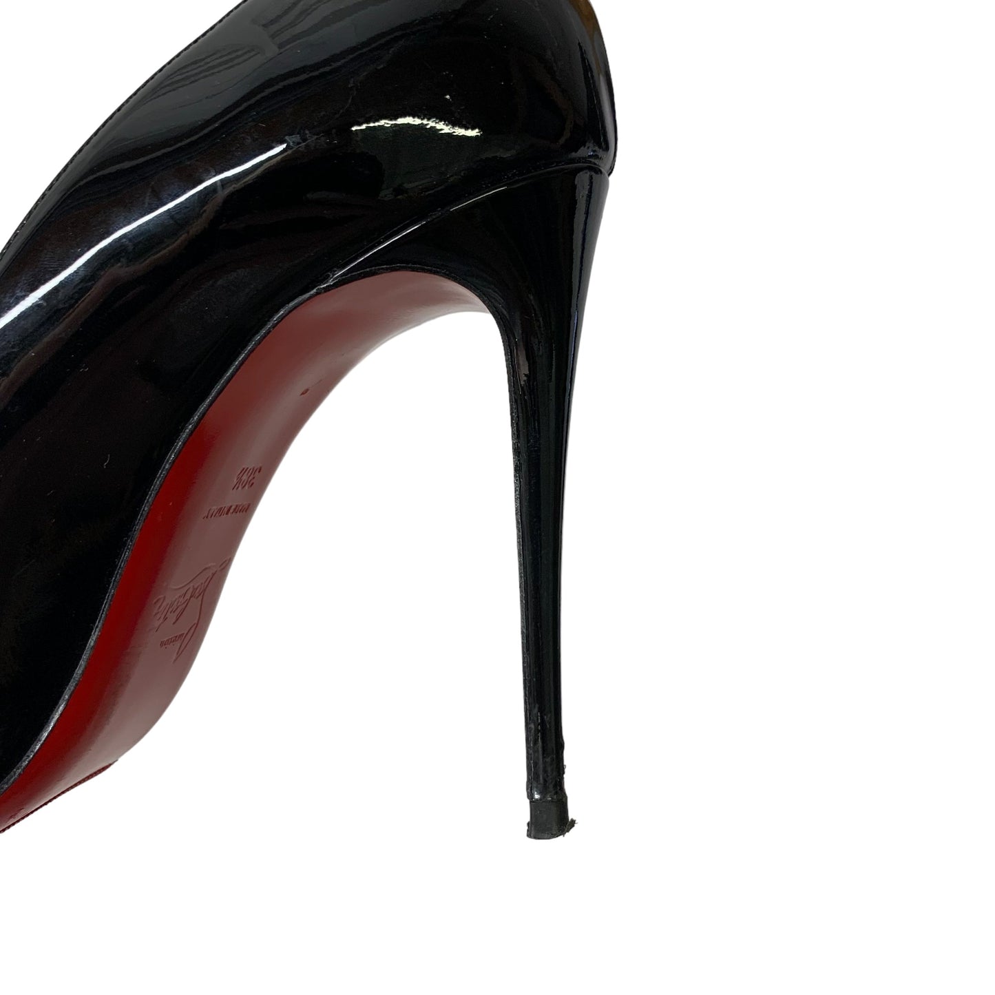 Black Shoes Luxury Designer Christian Louboutin, Size 8