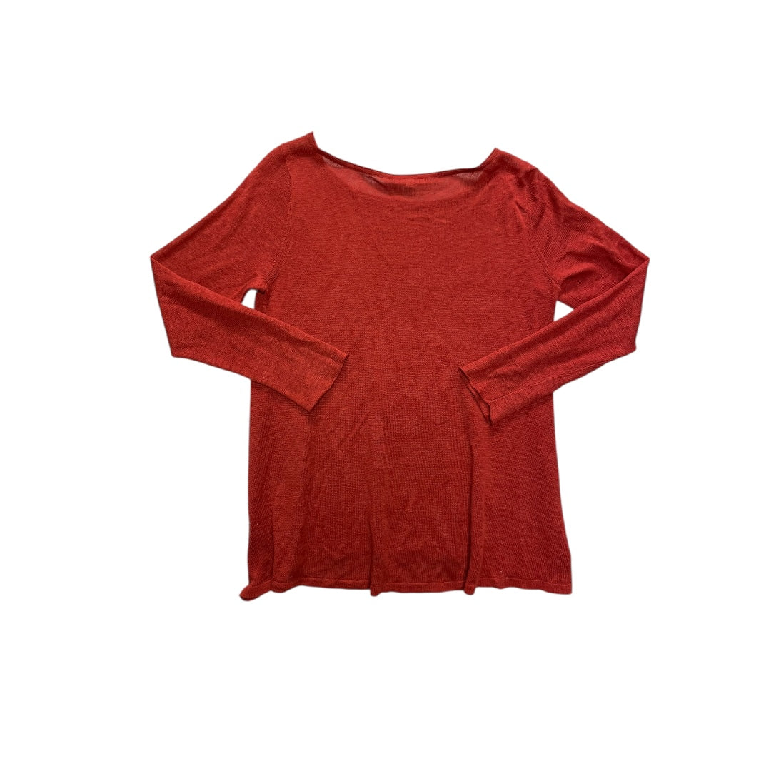 Top Ls Designer By Eileen Fisher In Red, Size:S
