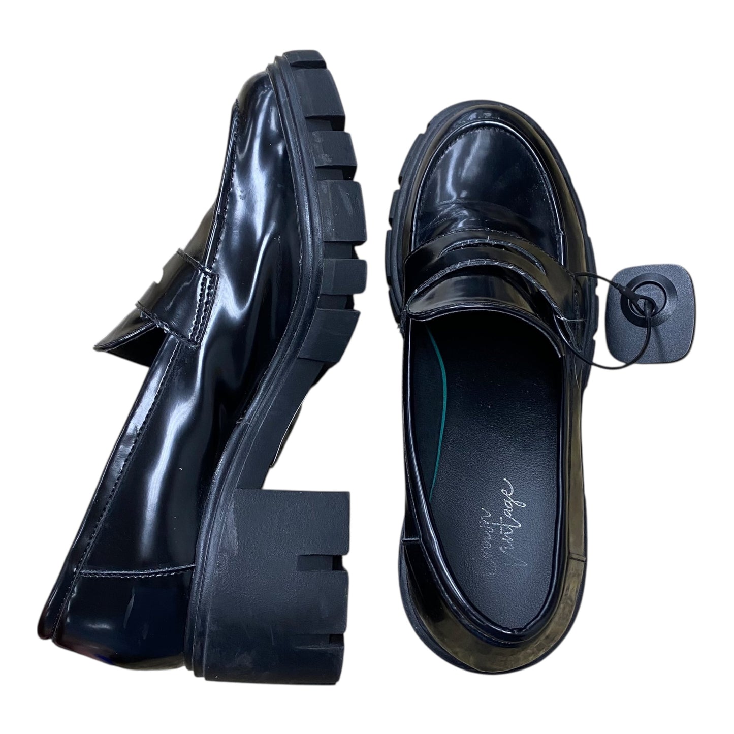 Shoes Flats By Crown Vintage In Black, Size:7