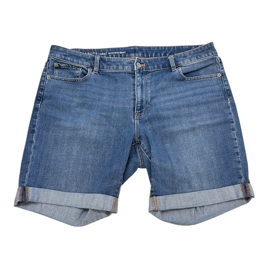 Shorts By Talbots In Blue Denim, Size:16