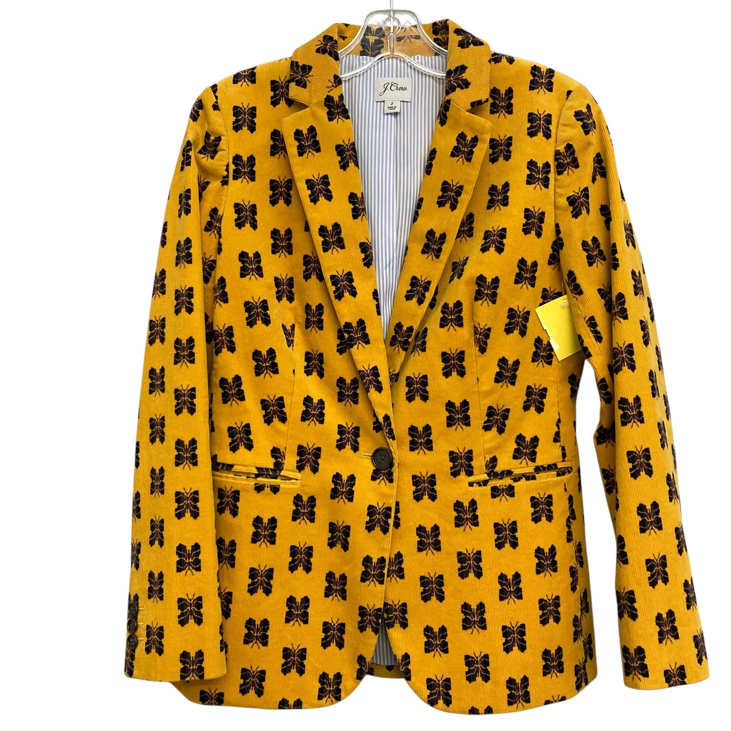 Blazer By J. Crew In Yellow, Size:Xs