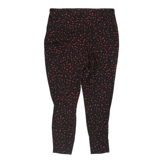 Athletic Leggings By Livi Active In Black & Red, Size:1X