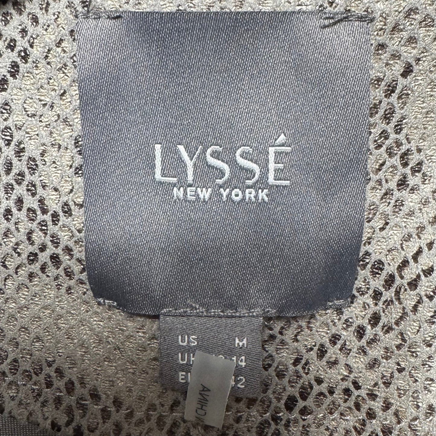 Jacket Moto By Lysse In Snakeskin Print, Size: M
