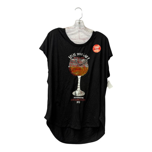 Top Ss By Disney Store In Black, Size:1X