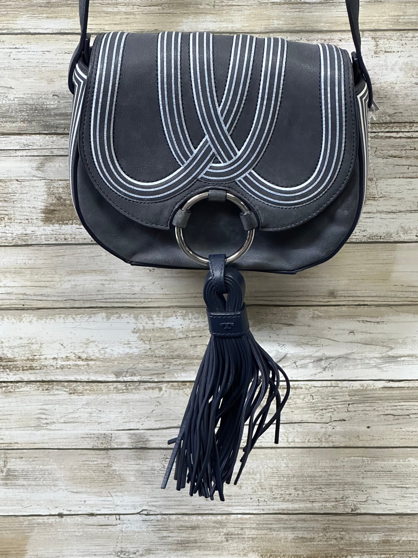 Crossbody Designer By Tory Burch In Navy, Size:Small