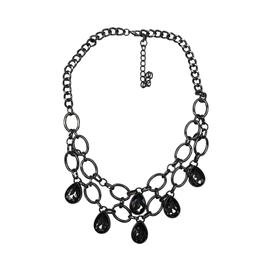 Necklace Layered By Clothes Mentor In Black