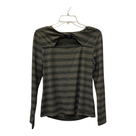 Top Ls By Tommy Hilfiger In Black & Gold, Size:M