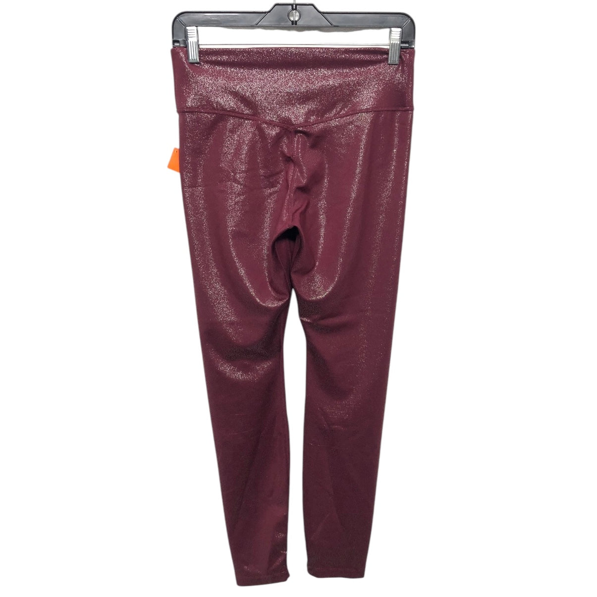 Athletic Leggings By Nike In Maroon, Size:M