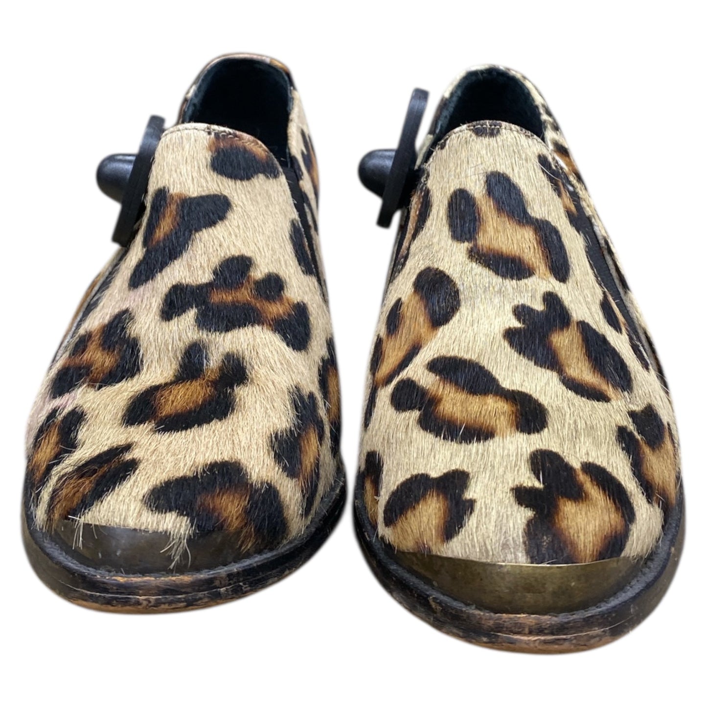 Boots Ankle Heels By Cmc In Animal Print, Size:5.5