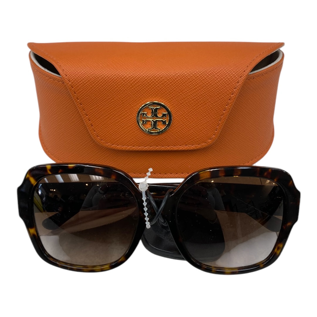 Sunglasses Designer By Tory Burch In Brown