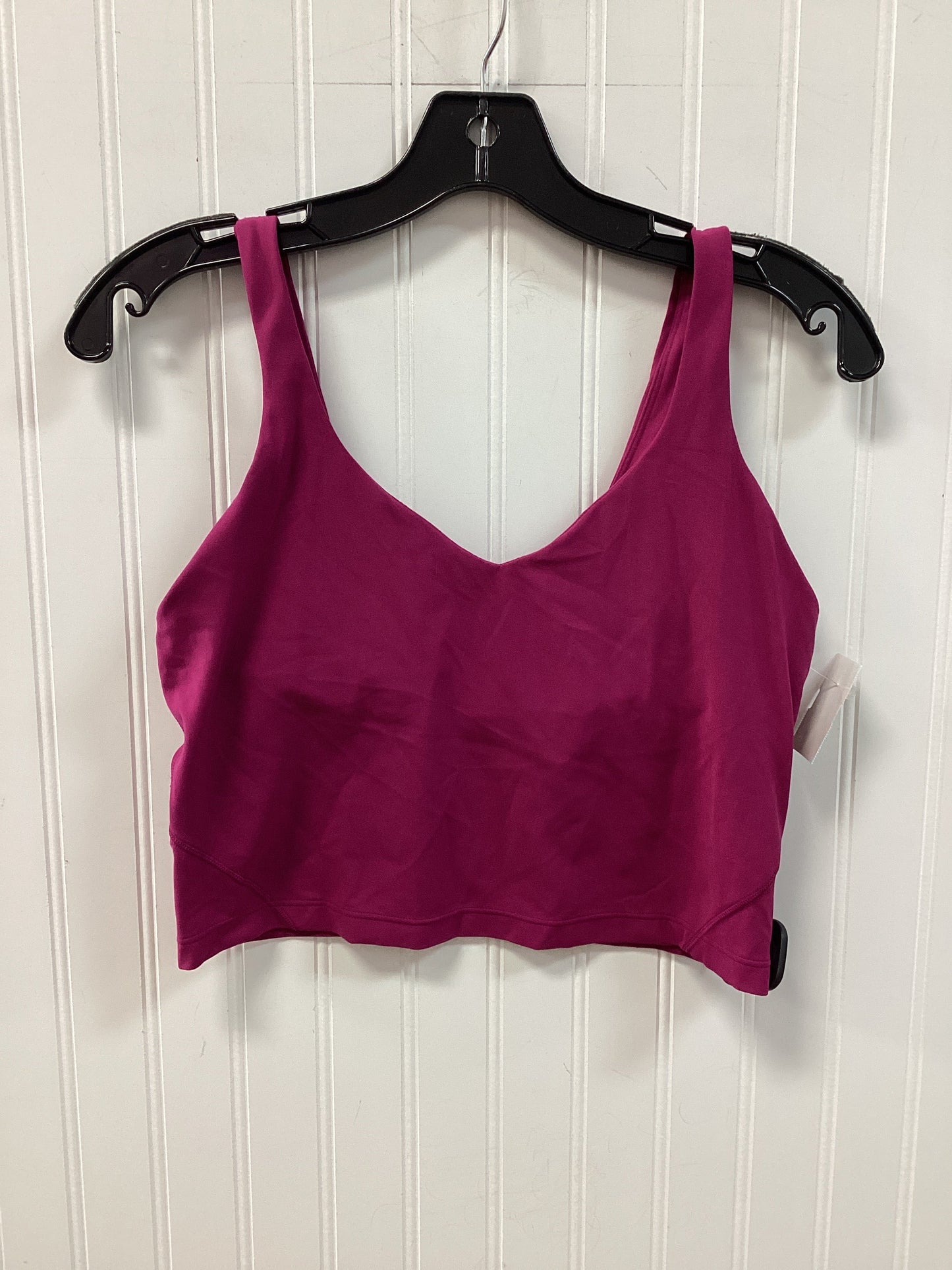Athletic Tank Top By Lululemon In Pink, Size:10